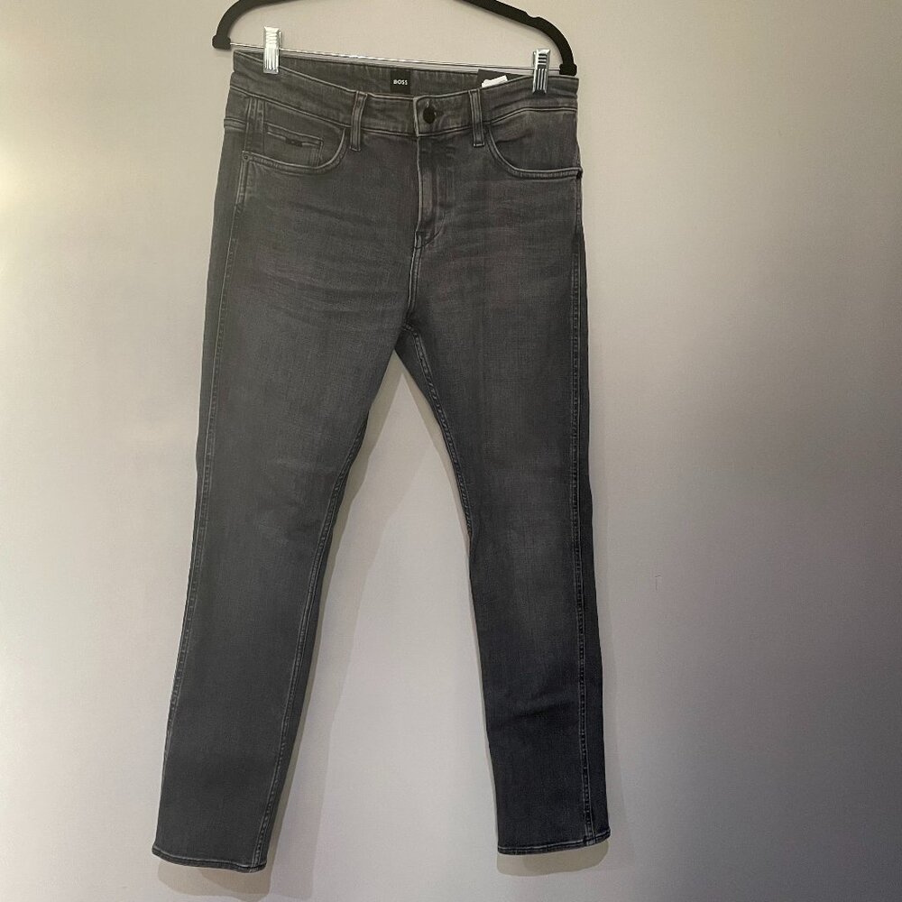 Hugo Boss Men's Slim Fit Grey Jeans